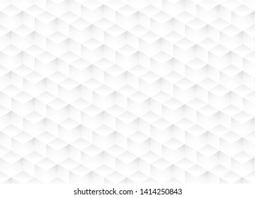 White texture,Tileable 3D modern recurring design techno textural fond of gray plastic grid. Trendy extruded bulging tracery paper. White texture pattern. Clear abstract design. Vector eps10.