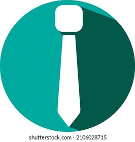 White tie, illustration, vector on a white background.