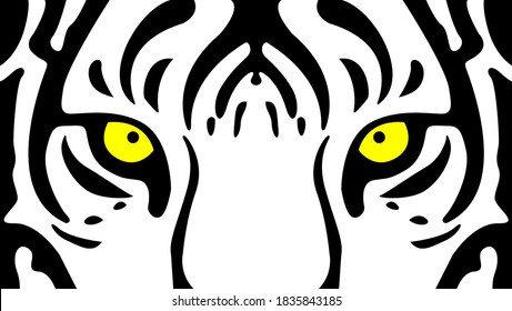 white tiger face desktop background