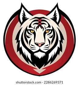 the white tiger head is perfect for esport logos and other sports logos