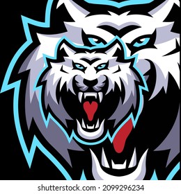 White Tiger Mascot Logo Templates