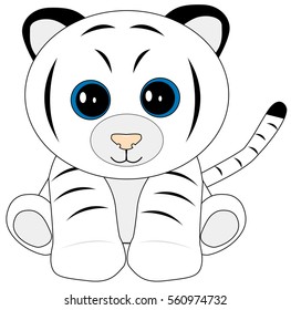 white tiger plush