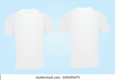 White tight t shirt. vector illustration