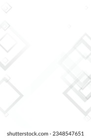White Tile Business Vector  Background. Simple Rectangle Template. Light Architecture Frame. Grey Style Pattern.