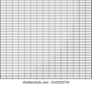 White tiles, illustration, vector on a white background.