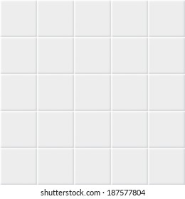 White tiles vector texture. - Shutterstock ID 187577804