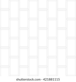 White tiles vector texture. Abstract seamless vector background. White wallpaper