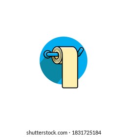 White Tissue Flat Design Illustration