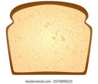 White toast bread. vector illustration