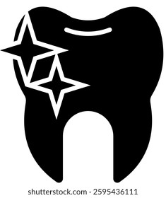 White Tooth Icon Element For Design