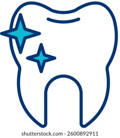 White Tooth Icon Element For Design
