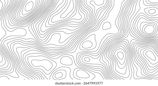 White topography topology vector white background,Modern design with White background with topographic wavy pattern design.Luxury black abstract line art,