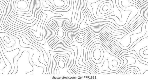 White topography topology vector white background,Modern design with White background with topographic wavy pattern design.Luxury black abstract line art,