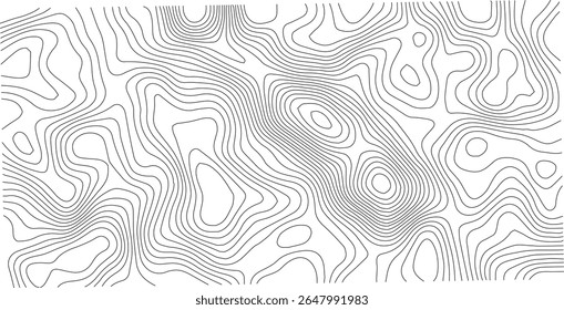 White topography topology vector white background,Modern design with White background with topographic wavy pattern design.Luxury black abstract line art,