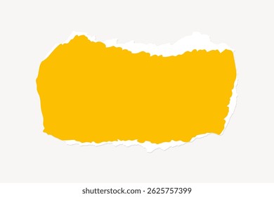 White torn paper with rough edges on a gray background. Torn paper creates a jagged, irregular shape. The torn paper stands out against the gray backdrop. Ripped paper vector.