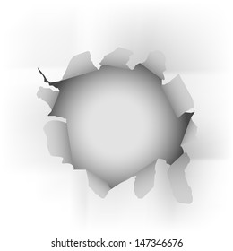 white torn paper  vector