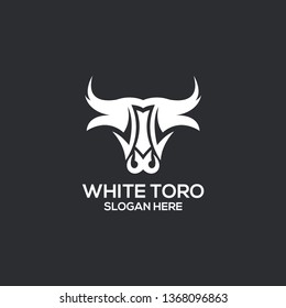 WHITE TORO LOGO CONCEPT