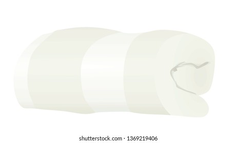 White towel. vector illustration