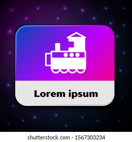 White Toy train icon
