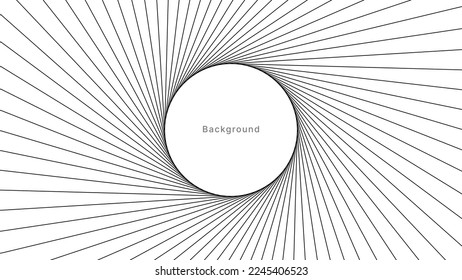 White transform rotates minimalist digital circle line. It can be suitable for ads, covers, banners, posters, wireframes, and related about backgrounds.