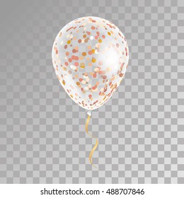 White transparent balloon on background. Frosted party balloons for event design. Balloons isolated in the air. Party decorations for birthday, anniversary, celebration. Shine transparent balloon.