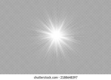 Efecto luminoso de estrellas transparentes blancas. Efecto Starlight, paro.