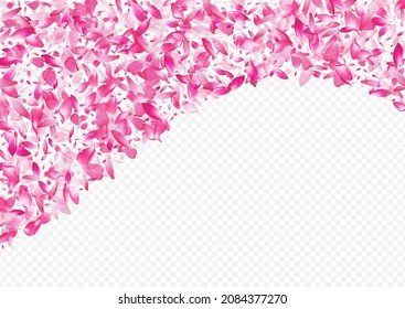 White Tree Vector Transparent Background. Bloom Mother Poster. Flower Realistic Pattern. Heart March Card. Purple Rose Springtime Template.
