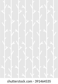 white trees without leaves and grey background ; design vector illustration.