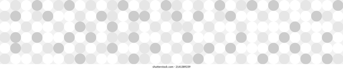 White trendy background of circles and squares in modern style, flat vector illustration. Cover of gray geometric shapes in retro texture for web design or postcard.