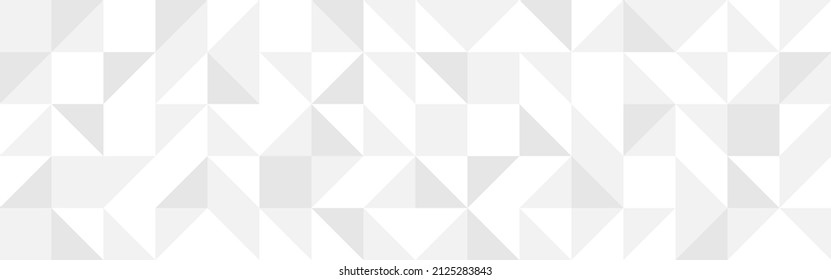 White trendy background of triangles in modern style, flat seamless vector illustration. Cover of gray geometric shapes in retro texture for web design or postcard.