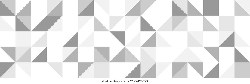 White trendy background of triangles in modern style, flat vector illustration. Cover of gray geometric shapes in retro texture for web design or postcard.