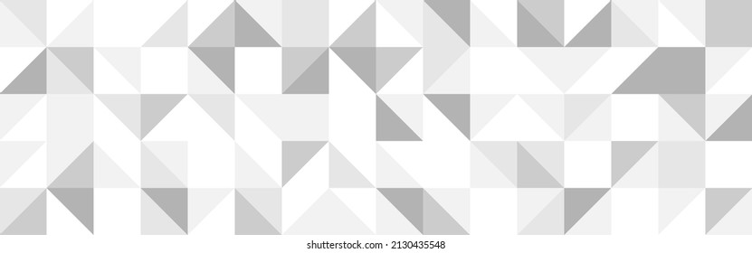 White trendy background of triangles in modern style, flat vector illustration. Cover of gray geometric shapes in retro texture for web design or postcard.
