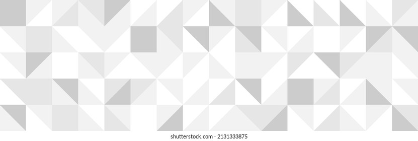 White trendy background of triangles in modern style, flat vector illustration. Cover of gray geometric shapes in retro texture for web design or postcard.