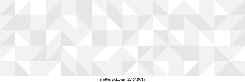 Fondo blanco de moda de los triángulos en estilo moderno, ilustración plana sin costura vectorial. Cubierta de formas geométricas grises en textura retro para diseño web o postal.