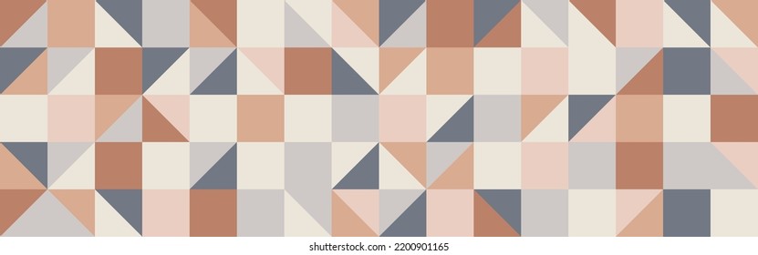 Fondo blanco de moda de triángulos en estilo moderno, ilustración vectorial plana. Cubierta de formas geométricas grises en textura retro para diseño web o postal.