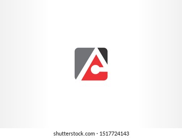 White triangle logo design concept. Letter A logo design illustration.