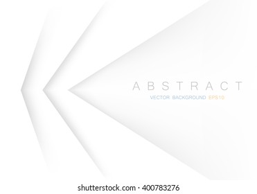 White triangle paper background , vector