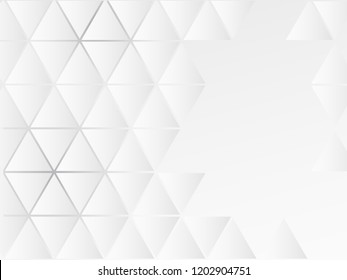 White triangle texture vector abstract polygonal pattern. Shining colorful illustration with triangles. Pattern for a brand book's backdrop.