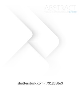 White triangle vector background overlap layer with space for design