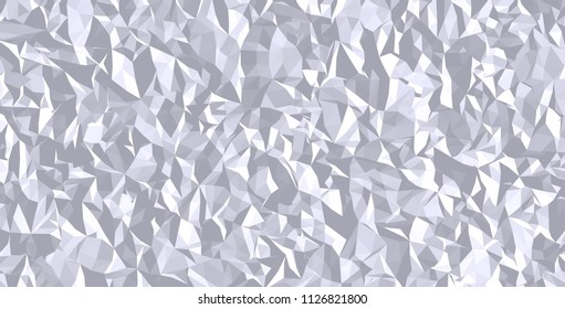 White triangles and squares alternate randomly on the surface. Vector background. Abstract mosaic.