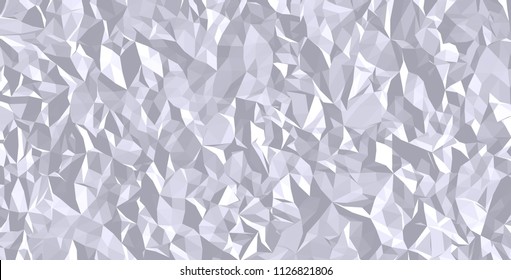White triangles and squares alternate randomly on the surface. Vector background. Abstract mosaic.