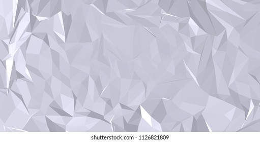 White triangles and squares alternate randomly on the surface. Vector background. Abstract mosaic.