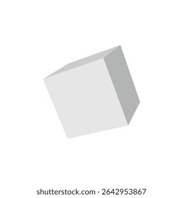 Forme isométrique du prisme triangulaire blanc. Symbole géométrique 3D. Image vectorielle isolée sur blanc . ILLUSTRATION VECTORIELLE . 