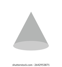 White triangular prism isometric shape. Geometric 3D symbol. Vector isolated on white . Vector Illustration . 