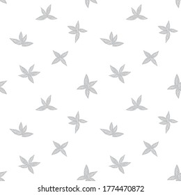 Fondo de patrón inoxidable de la hoja tropical blanca adecuado para impresiones de moda, gráficos, fondos y artesanías