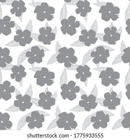 White Tropical Leaf botanical seamless pattern background suitable for fashion prints, graphics, backgrounds and crafts