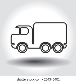 White truck icon
