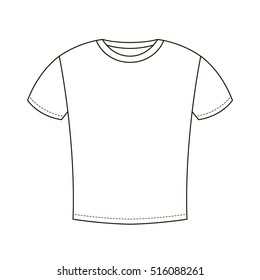White t-shirt design template