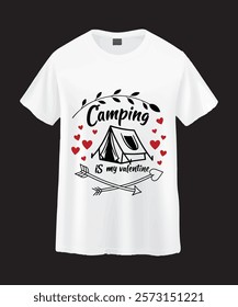 A white t-shirt featuring a black graphic design.