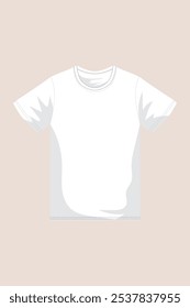 white T-shirt illustration vector design 